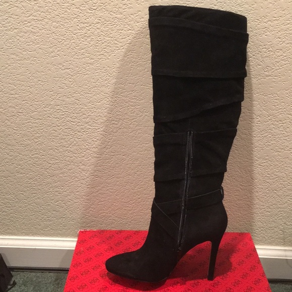 Guess Women's Daris Knee-High Suede Boots - Picture 2 of 5